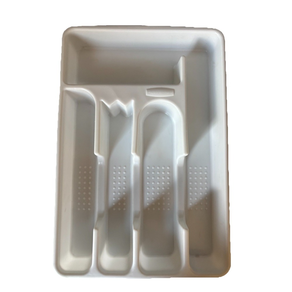 Vintage Rubbermaid Silverware Organizer Tray 2919 Flatware Cutlery Retro Kitchen